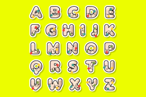 Alternative view of Xmas Lights Font