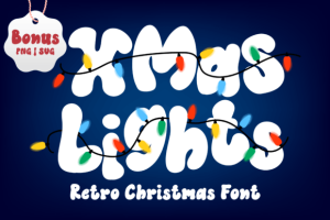 Xmas Lights Font