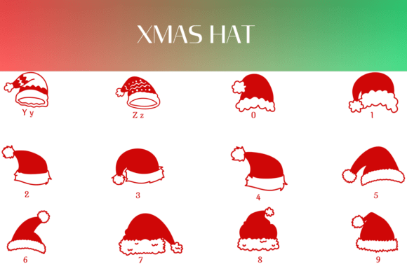 Xmas Hat Font - Image 4