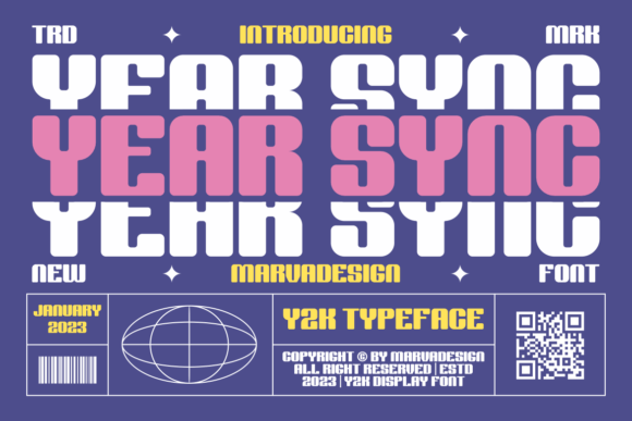 Year Sync Font