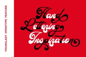 Alternative view of Younglady Font