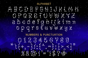 Alternative view of Zodiac Star Font