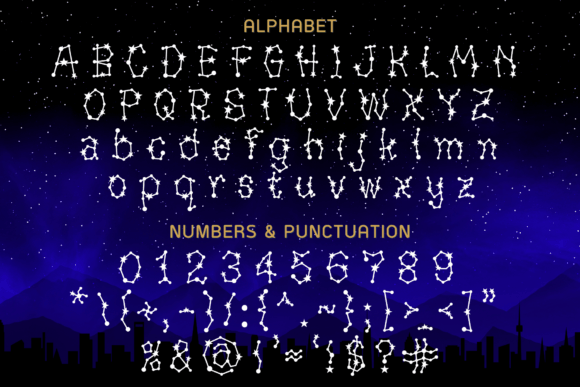 Zodiac Star Font - Image 2