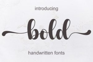 Bold Font