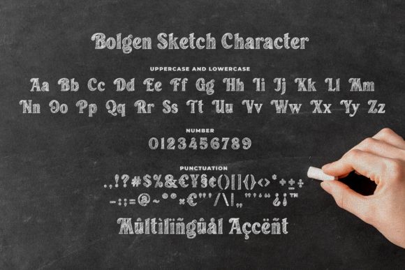 Bolgen Sketch Font - Image 9