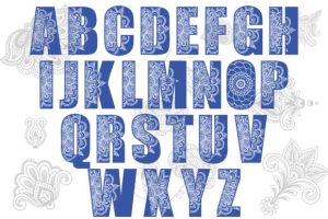 Alternative view of Mandala Font