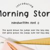 Morning Story Font